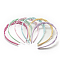 Plastic Hair Bands, with Rhinestones, Vortex, Mixed Color, 115~120mm