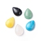 Gemstone Cabochons, Mixed Stone, teardrop, Mixed Color, 18x13x5mm