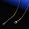 PVD Vacuum Plating 304 Stainless Steel Coreana Chain Necklace, with Lobster Claw Clasp, Real 18K Gold Plated, 19.68 inch(50cm)x1mm