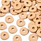 Handmade Polymer Clay Beads, for DIY Jewelry Crafts Supplies, Disc/Flat Round, Heishi Beads, Sandy Brown, 4x1mm, Hole: 1mm, about 55000pcs/1000g