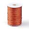 Korean Waxed Polyester Cord, Chocolate, 1mm, about 85yards/roll