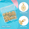 10Pcs 5 Styles Brass Pendants KK-TA0008-41-4