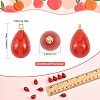 40Pcs 2 Colors ABS Plastic Pearl Pendants FIND-FS0005-19-3