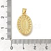 Rack Plating Brass with Cubic Zirconia Pendants KK-Z086-33G-03-3