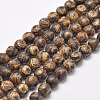 Tibetan Style 3-Eye dZi Beads Strands X-G-P229-A-03-8mm-1