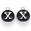 Platinum Plated Alloy Charms X-ENAM-S118-02X-P-1