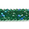 Transparent Electroplate Glass Beads Strands EGLA-A039-T2mm-L10-1
