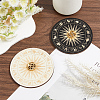 2Pcs 2 Colors Wood Incense Burners DJEW-CN0001-39A-3