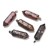 Natural Rhodonite Pendants GG-CBAA0EE-02P-05-1