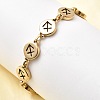 12 Constellations 304 Stainless Steel Link Chain Bracelets BJEW-I239-01G-07-1