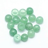 Natural Green Aventurine Cabochons X-G-P393-R15-4mm-1