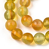 Glass Round Beads Strands GLAA-M044-01J-3