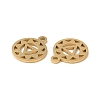 Chakra Ion Plating(IP) 304 Stainless Steel Charms STAS-F300-05G-2
