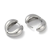 Brass Hoop Earrings EJEW-L292-020P-2