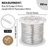 Round Aluminum Wire for Jewelry Making AW-BC0003-17P-2