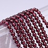 Mozambique Import Natural Grade A Garnet Round Beads Strands X-G-E300-A-3mm-1