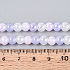 Electroplate Glass Beads Strands EGLA-N019-6mm-01-4