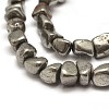 Natural Pyrite Nuggets Beads Strands X-G-I125-82-3