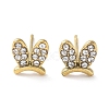 304 Stainless Steel with Rhinestone Stud Earrings EJEW-Q788-02G-1