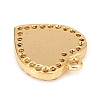 Brass Micro Pave Cubic Zirconia Charms KK-D160-47G-3