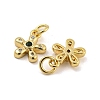 Brass Micro Pave Cubic Zirconia Pendants KK-G490-28B-G-2