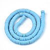 Handmade Polymer Clay Beads Strands CLAY-R089-6mm-028-2