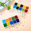 1990Pcs 20 Styles Transparent & Opaque Colours Glass Seed Beads SEED-TA0001-42-5