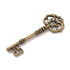 Skeleton Key Tibetan Style Alloy Big Pendants X-TIBEP-S293-033AB-LF-2