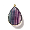 Natural Fluorite Pendants G-H285-04G-3