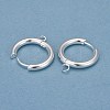 201 Stainless Steel Huggie Hoop Earring Findings STAS-P283-01G-S-1