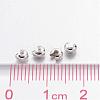 Iron Crimp Beads Covers X-IFIN-H028-S-3
