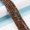 Natural Polychrome Jasper/Picasso Stone/Picasso Jasper Beads Strands G-F631-A50-2