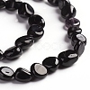 Natural Black Tourmaline Beads Strands G-D0002-B39-3