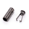 Alloy Cord Ends PALLOY-WH0088-34B-2