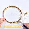 Half Round Brass Wire for Jewelry Making CWIR-WH0003-02-B-6