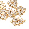 Brass Micro Pave Cubic Zirconia Pendants KK-S348-502-NF-3