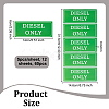 12Sheets Waterproof PVC Warning Sign Stickers DIY-OC0014-63C-2
