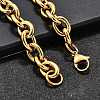 304 Stainless Steel Cable Chain Bracelets for Women BJEW-Q050-01C-G-4