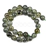 Natural Prehnite Beads Strands G-P322-48-6mm-7