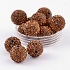 Grade A Rhinestone Pave Disco Ball Beads RB-Q102-7-1
