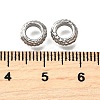304 Stainless Steel Corrugated Beads STAS-V009-12A-P-2