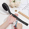 25 Yards Polyester Star Print Grosgrain Ribbon OCOR-PH0004-09-3