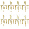10Pcs Alloy Pendants with Rhinestone PALLOY-SC0016-44-1