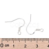 925 Sterling Silver Flat Coil Earwire X-STER-S002-53-3