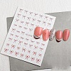 Bowknot Self Adhesive Nail Art Stickers PW-WG8AD37-06-1