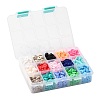 150G 15 Colors Handmade Polymer Clay Beads CLAY-JP0001-14-8mm-8