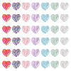 35Pcs UV Plating Iridescent Acrylic Beads OACR-TA0004-20-1