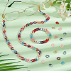 420Pcs 7 Colors Acrylic Linking Ring OACR-PH0001-92-5