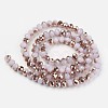 Electroplate Glass Beads Strands EGLA-A034-J3mm-N01-2