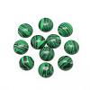 Synthetic Malachite Cabochons G-R416-10mm-38-1